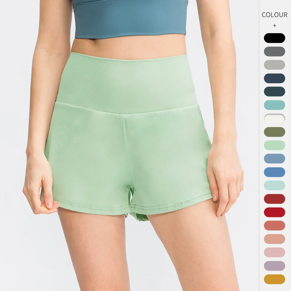 Women's loose tennis sports running shorts fake two pieces anti-light ice nylon elastic yoga fitness pants 02414
Women's loose tennis sports running shorts fake two pieces anti-light ice nylon elastic yoga fitness pants 02414