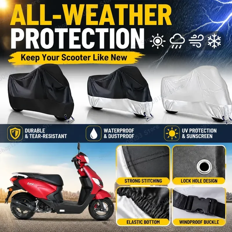 For Jinan Suzuki QST3 Motorcycle Cover Waterproof Dustproof UV Resistant All Weather Bike Cover for Scooter Motorbike Indoor
For Jinan Suzuki QST3 Motorcycle Cover Waterproof Dustproof UV Resistant All Weather Bike Cover for Scooter Motorbike Indoor