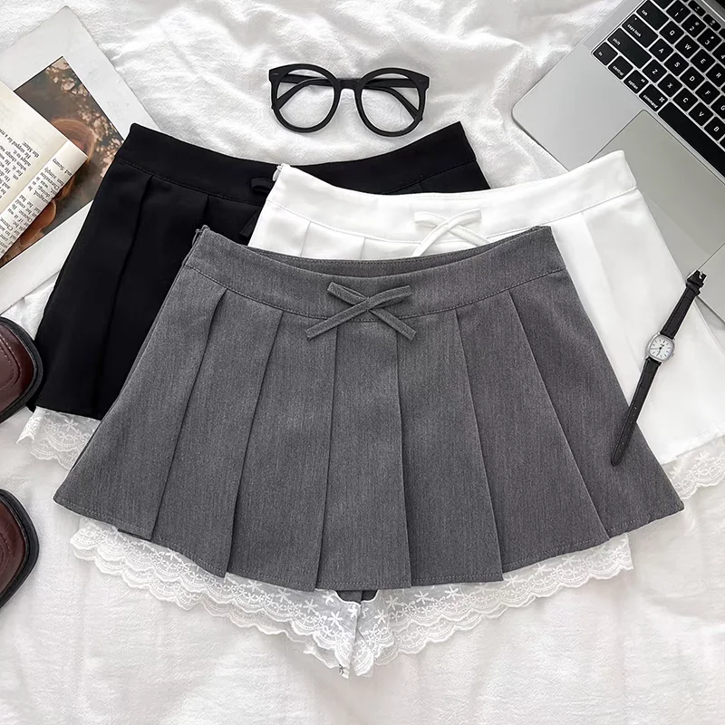 Y2K Ruffles Black Gray Mini Skirt Women Korean Patchwork Pleated Skirts Japanese Kawaii High Waist All Match Pleated Skirt New
Y2K Ruffles Black Gray Mini Skirt Women Korean Patchwork Pleated Skirts Japanese Kawaii High Waist All Match Pleated Skirt New