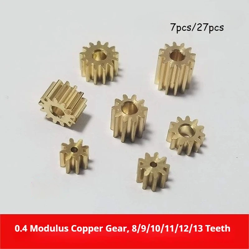 0.4 Module Copper Spur Gears with 8/9/10/11/12/13 Teeth, Mechanical Movement Transmission DIY Modification Parts, Straight Teeth
0.4 Module Copper Spur Gears with 8/9/10/11/12/13 Teeth, Mechanical Movement Transmission DIY Modification Parts, Straight Teeth