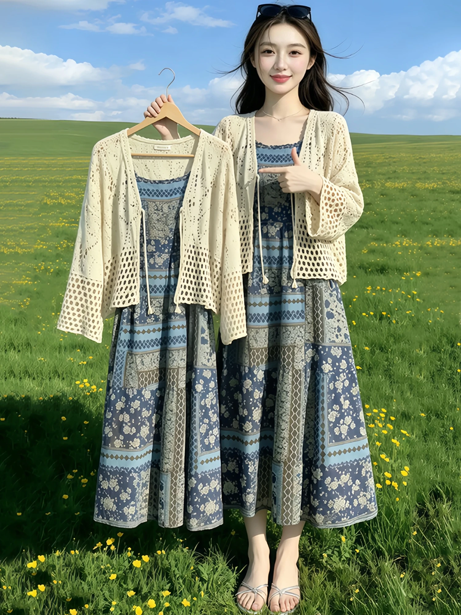 Bohemian Floral Print Maxi Dress Women Summer plus Size Cover up Slimming Long Gown Two Piece Set Casual Comfortable Fashion
Bohemian Floral Print Maxi Dress Women Summer plus Size Cover up Slimming Long Gown Two Piece Set Casual Comfortable Fashion