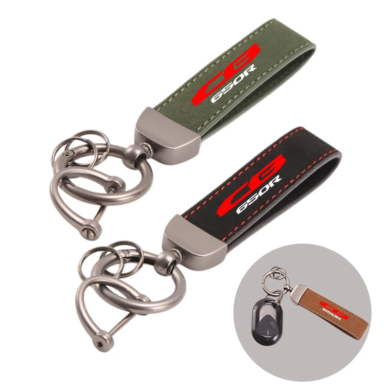 Horseshoe Buckle High-Grade Leather Suede Keychain Motorcycle Key Ring For Honda Cb650r Cbr650r CB CBR 650R 650 R Accessories
Horseshoe Buckle High-Grade Leather Suede Keychain Motorcycle Key Ring For Honda Cb650r Cbr650r CB CBR 650R 650 R Accessories