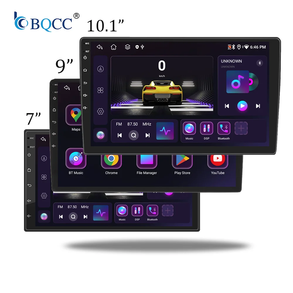 BQCC 7\" 9\" 10\" Android 13 2Din Smart Car Radio IPS Carplay Screen GPS Navigation FM RDS 4G DSP Reversing Aid Stereo WiFi
BQCC 7\" 9\" 10\" Android 13 2Din Smart Car Radio IPS Carplay Screen GPS Navigation FM RDS 4G DSP Reversing Aid Stereo WiFi