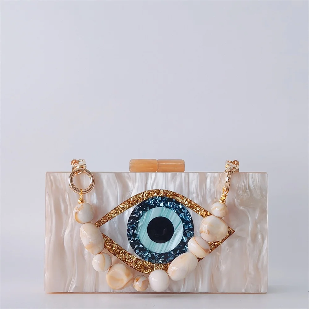 Nude Cartoon Evil Eye Designer Brand Ladies Wedding Party Pouch Shoulder Crossbody Handbag Women Acrylic Evening Flap Clutch Bag
Nude Cartoon Evil Eye Designer Brand Ladies Wedding Party Pouch Shoulder Crossbody Handbag Women Acrylic Evening Flap Clutch Bag