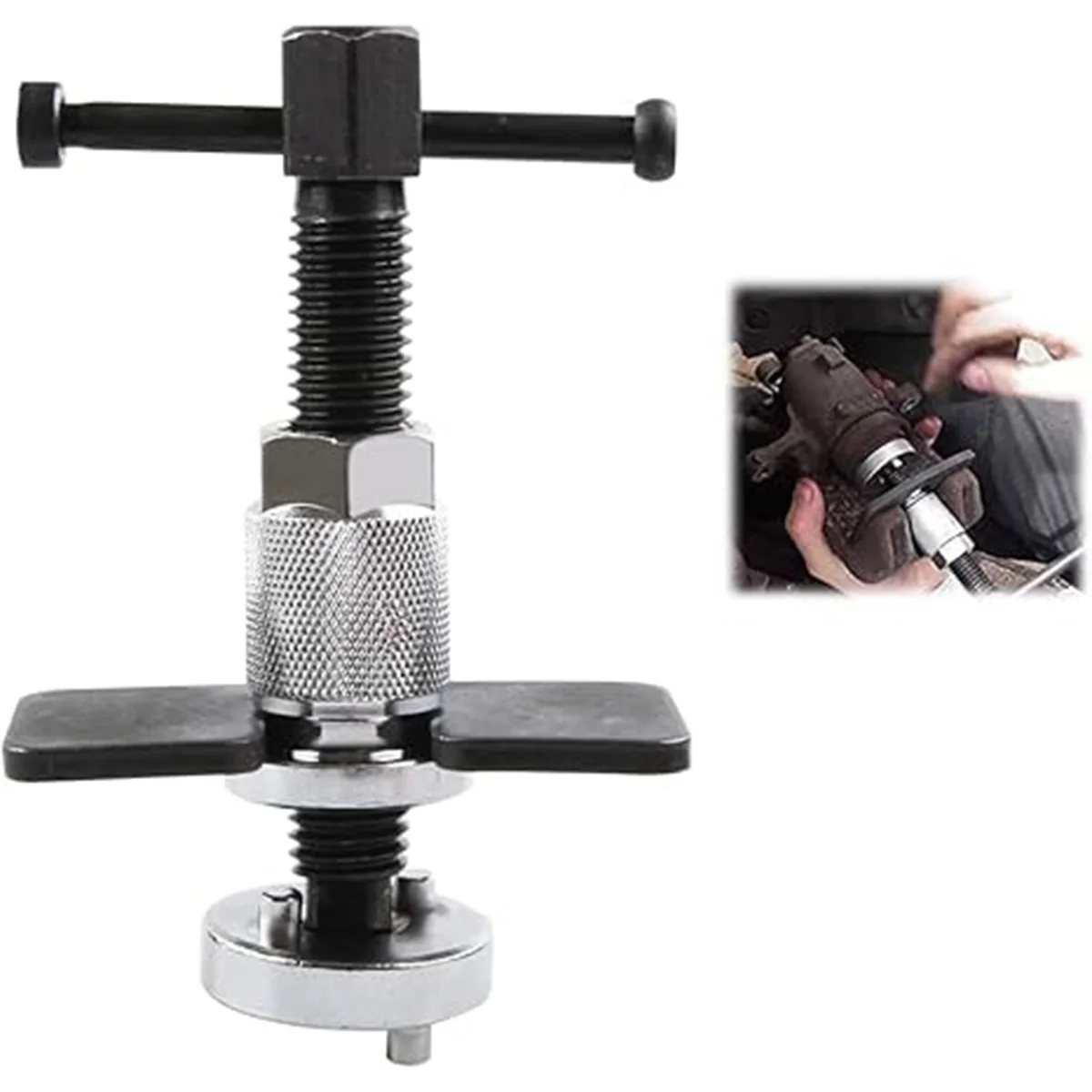 Universal Disc Brake Caliper Piston Rewind Tool - Heavy Duty Brake Pad Replacement Adjustment Tool for Most Cars
Universal Disc Brake Caliper Piston Rewind Tool - Heavy Duty Brake Pad Replacement Adjustment Tool for Most Cars