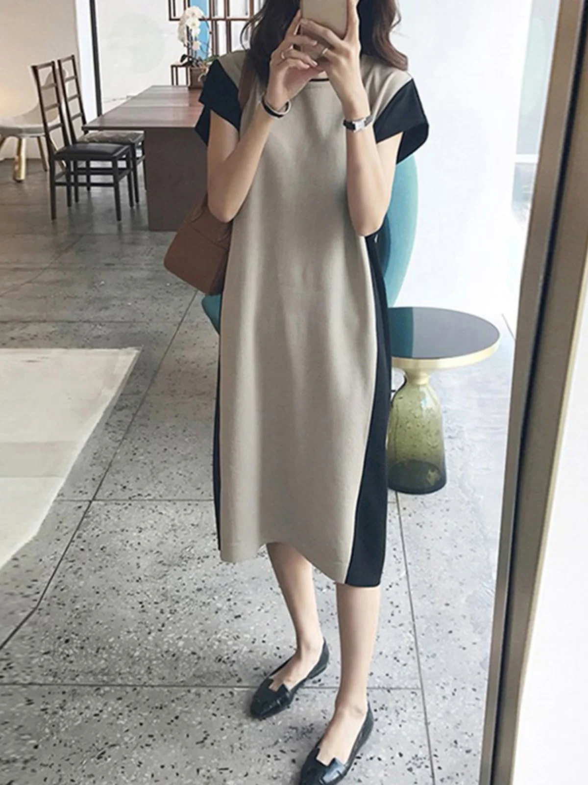 Slimming Effectiveness Mid-Length Vest T-Shirt Dress High Waist A-Line Skirt Korean Style Commute Polyester Fiber Spring Season
Slimming Effectiveness Mid-Length Vest T-Shirt Dress High Waist A-Line Skirt Korean Style Commute Polyester Fiber Spring Season