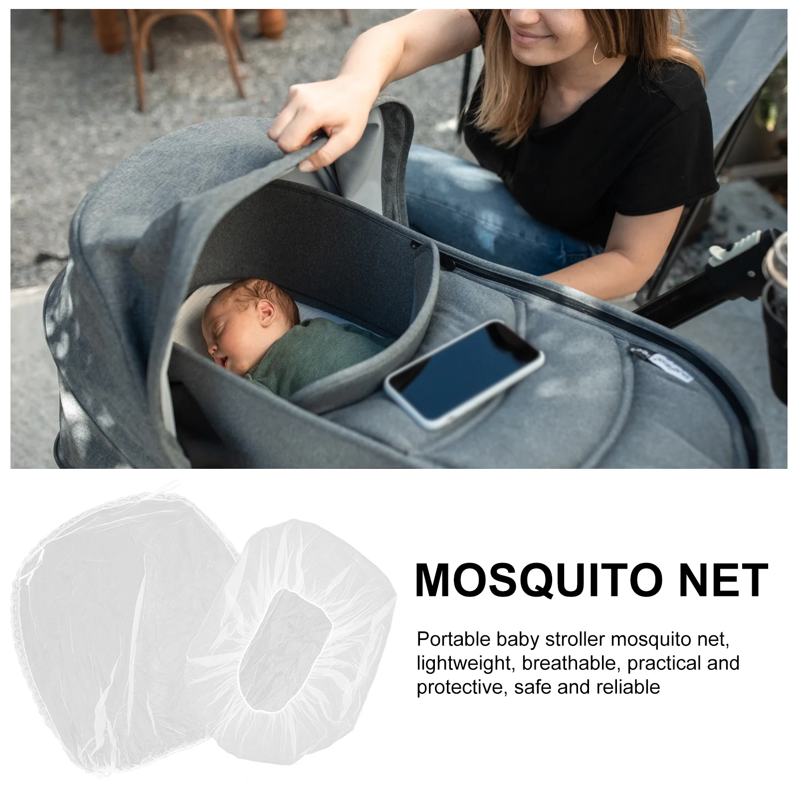 2Pcs Baby Stroller Mosquito Netting Universal Mesh Cover Protective Breathable Net for Infant Toddler Stroller
2Pcs Baby Stroller Mosquito Netting Universal Mesh Cover Protective Breathable Net for Infant Toddler Stroller