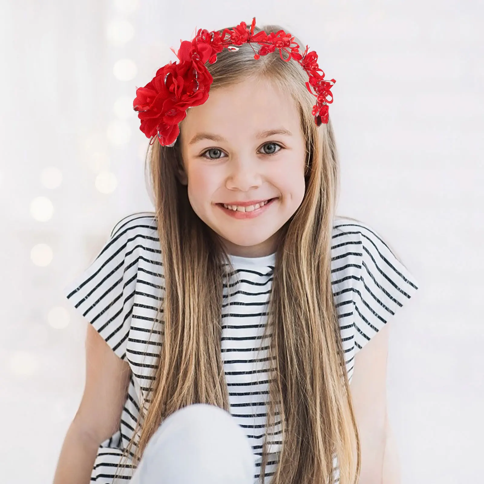 Children's Hair Accessories Band Kid Hoop Hand Made Pretty Girl Red Headdress Bride
Children's Hair Accessories Band Kid Hoop Hand Made Pretty Girl Red Headdress Bride