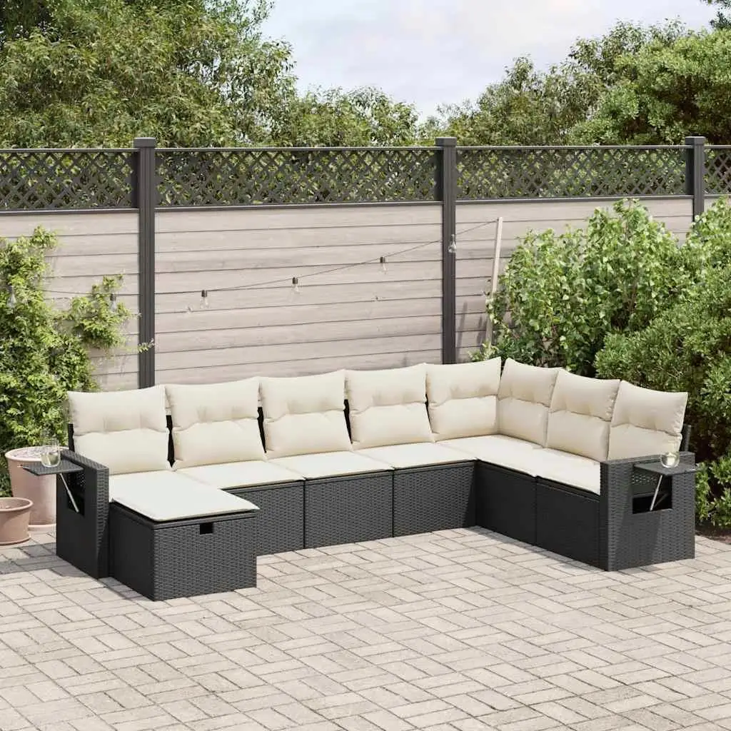 Garden Sofa Set Black PE Rattan Powder Coated Steel Polyester Comfortable Outdoor Furniture
Garden Sofa Set Black PE Rattan Powder Coated Steel Polyester Comfortable Outdoor Furniture