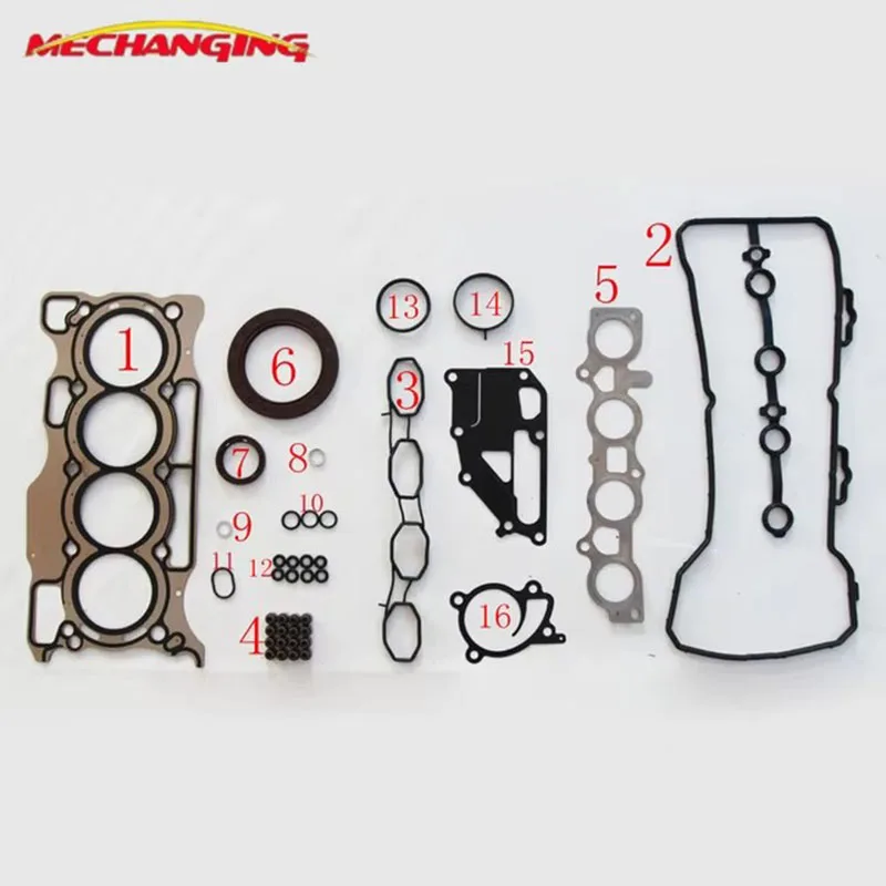 For NISSAN QASHQAI TIIDA BLUEBIRD SYLPHY 1.6 HR16DE Metal Engine Gasket Engine Rebuild Kits Engine Parts 10101-EE027
For NISSAN QASHQAI TIIDA BLUEBIRD SYLPHY 1.6 HR16DE Metal Engine Gasket Engine Rebuild Kits Engine Parts 10101-EE027