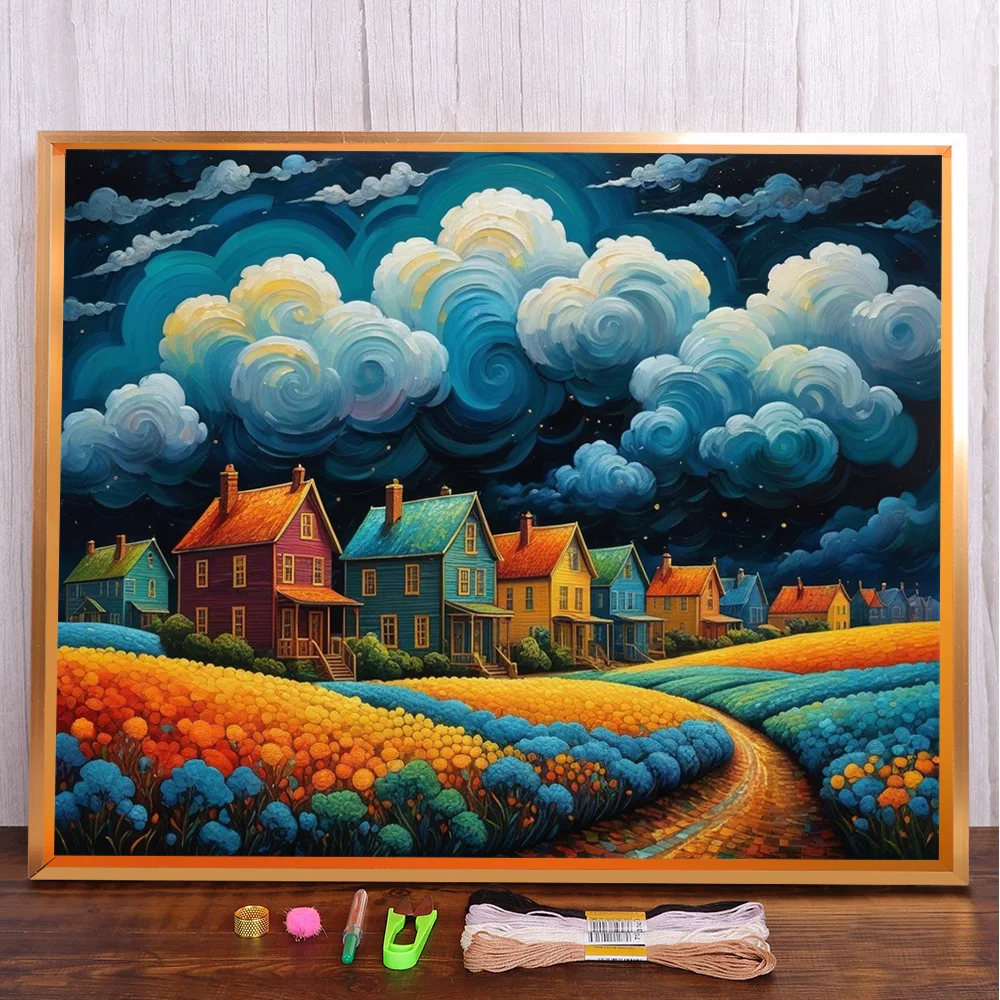 Scenery Dark Clouds Printed Cross-Stitch Embroidery Patterns DMC Threads Sewing Hobby Knitting Handicraft Mulina Floss Magic
Scenery Dark Clouds Printed Cross-Stitch Embroidery Patterns DMC Threads Sewing Hobby Knitting Handicraft Mulina Floss Magic