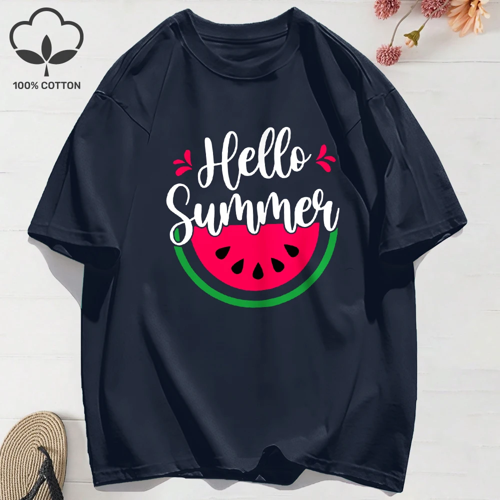 100% Cotton Womens T-Shirt Summer Watermelon Prints T Shirt Comfortable Oversized O-Neck Tops Holiday Casual Womans Clothes
100% Cotton Womens T-Shirt Summer Watermelon Prints T Shirt Comfortable Oversized O-Neck Tops Holiday Casual Womans Clothes