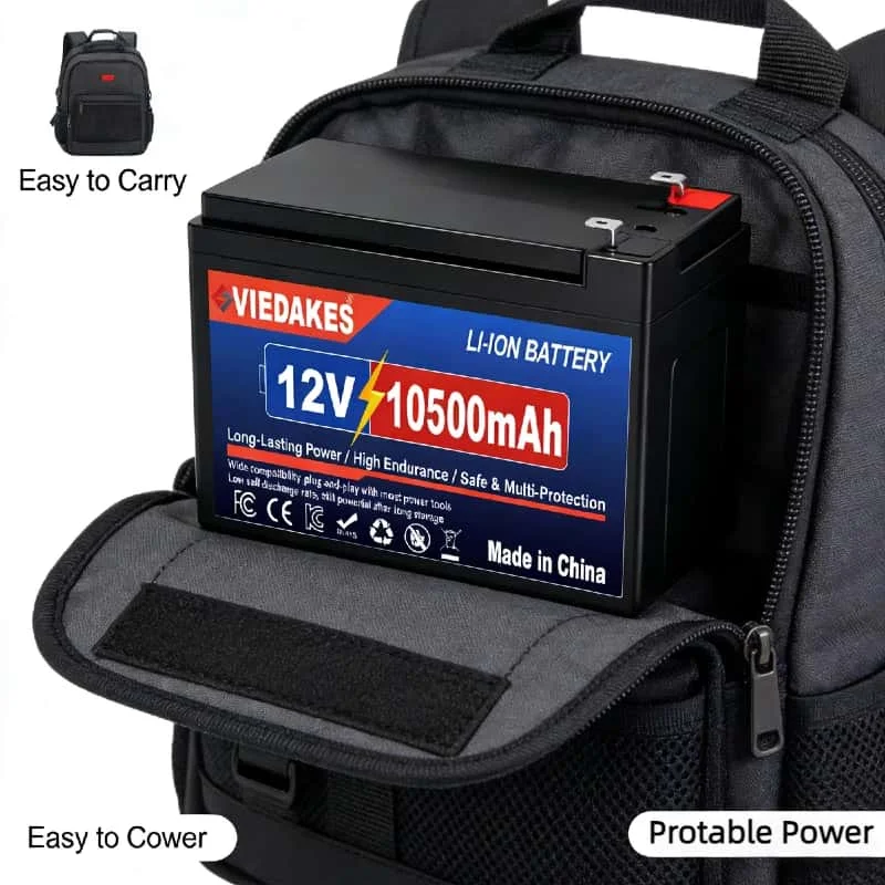 High Quality 10.5AH 12V Lithium Battery with Built-in BMS 1000+ Cycles,Overcharge Protection for Portable Car Washer Outdoor Use
High Quality 10.5AH 12V Lithium Battery with Built-in BMS 1000+ Cycles,Overcharge Protection for Portable Car Washer Outdoor Use