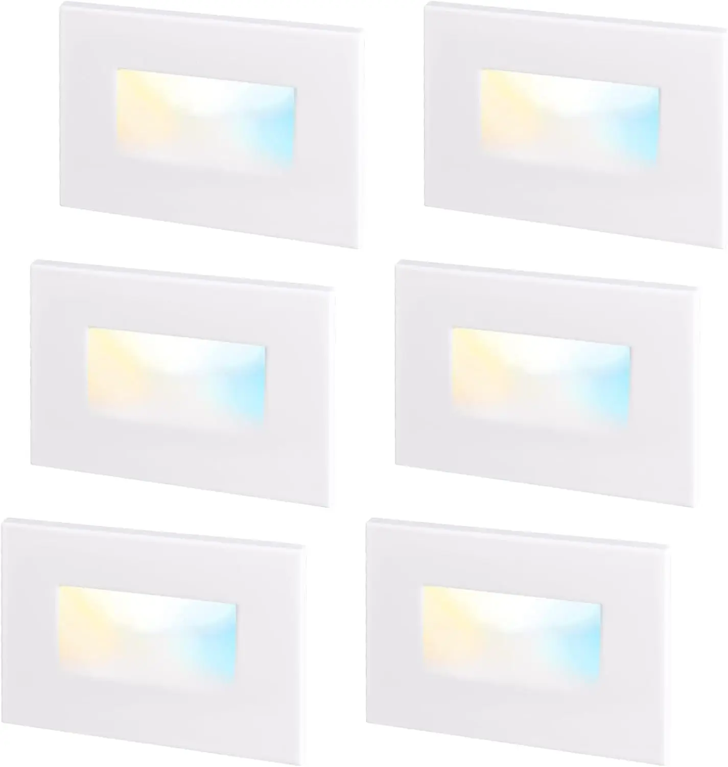 Dimmable LED Step Lights 6-Pack, 3.5W 150LM, 5CCT 2700K-5000K, CRI90+, Wet Location, Aluminum
Dimmable LED Step Lights 6-Pack, 3.5W 150LM, 5CCT 2700K-5000K, CRI90+, Wet Location, Aluminum