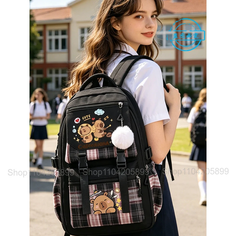 Lovely Capybara Print Backpack Kawaii Student Bookbag Cute Animal Girls Mochila School Bags Casual Travel Rucksack
Lovely Capybara Print Backpack Kawaii Student Bookbag Cute Animal Girls Mochila School Bags Casual Travel Rucksack