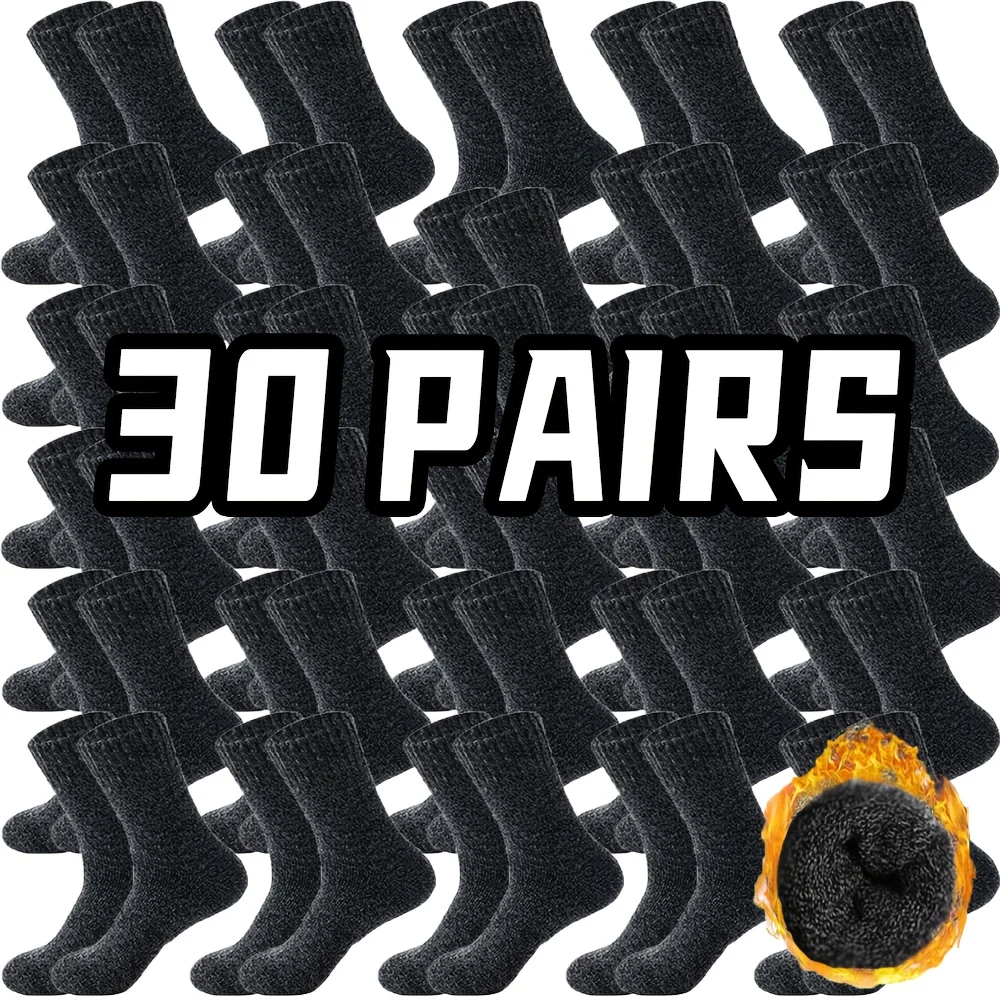 30-Pair Set of Breathable Mid-Calf Sports Socks—Ideal for Running, Gym Workouts, and Fitness; Quick-Drying, Shock-Absorbing,
30-Pair Set of Breathable Mid-Calf Sports Socks—Ideal for Running, Gym Workouts, and Fitness; Quick-Drying, Shock-Absorbing,