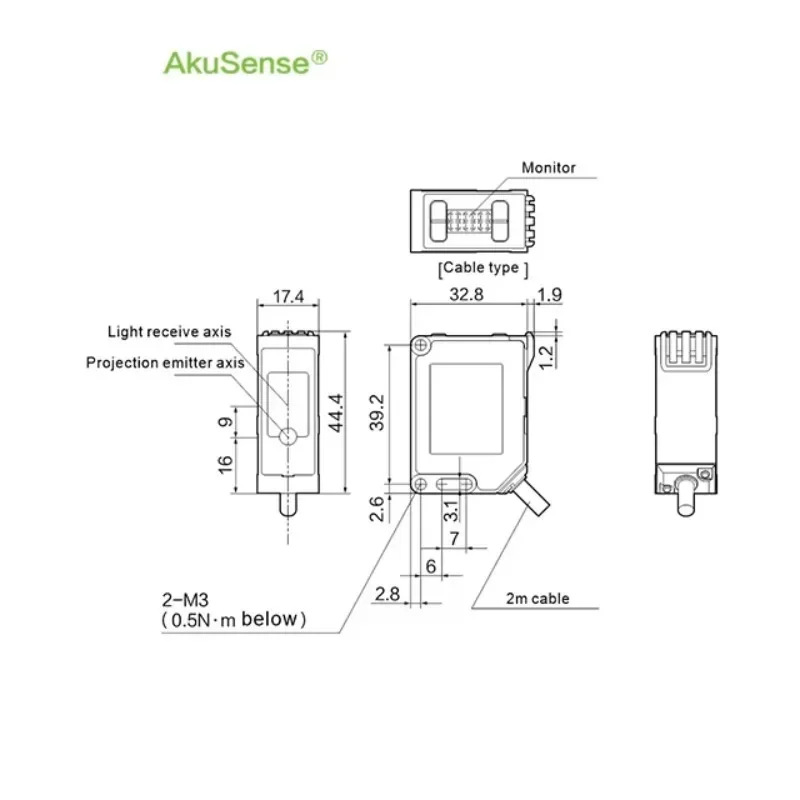 AKUSENSE Sense Position Sensor Displacement Encoder IP67 Protection Spain Mkt in Shenzhen
AKUSENSE Sense Position Sensor Displacement Encoder IP67 Protection Spain Mkt in Shenzhen