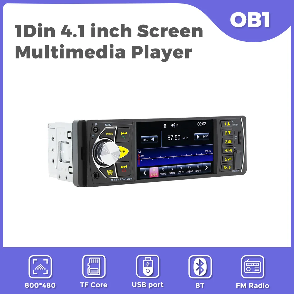 MEKEDE Car Radio Player 1Din 4 " MP5 CarPlay Android Auto Mirror Bluetooth TF AUX USB TypeC Charging Car Multimedia Player
MEKEDE Car Radio Player 1Din 4 " MP5 CarPlay Android Auto Mirror Bluetooth TF AUX USB TypeC Charging Car Multimedia Player