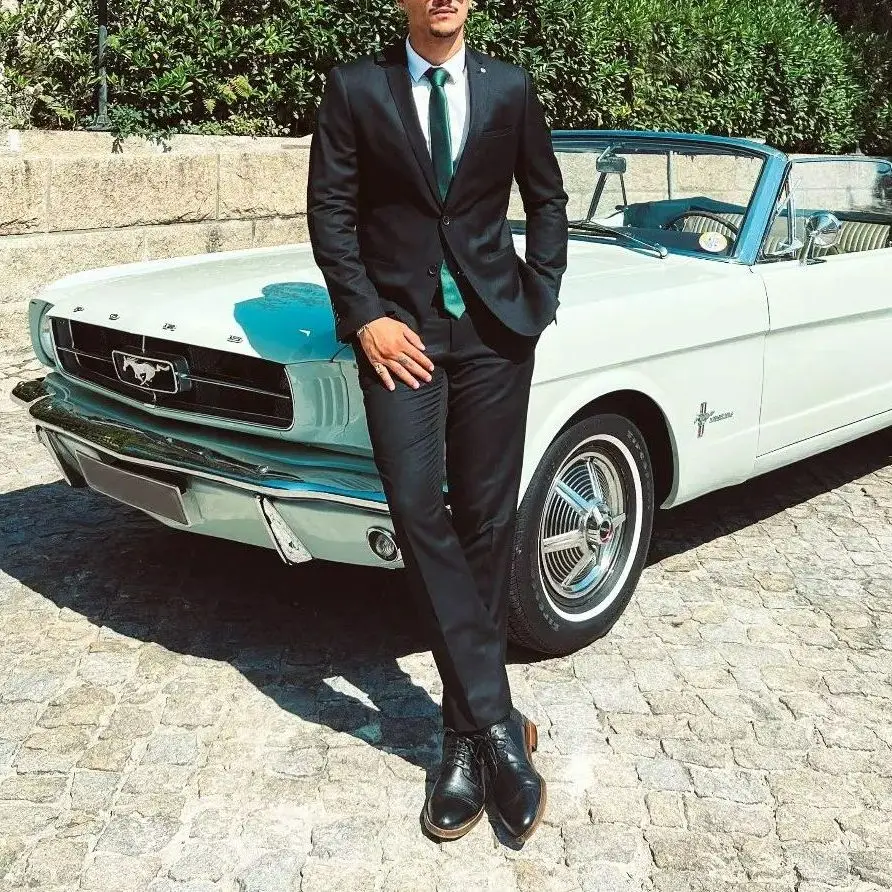 Formal Black Slim Fit Men's Suits Notch Lapel Fashion Elegant Wedding Casual Wear Bridegroom Custom Made 2-Piece Jacket+Pants
Formal Black Slim Fit Men's Suits Notch Lapel Fashion Elegant Wedding Casual Wear Bridegroom Custom Made 2-Piece Jacket+Pants