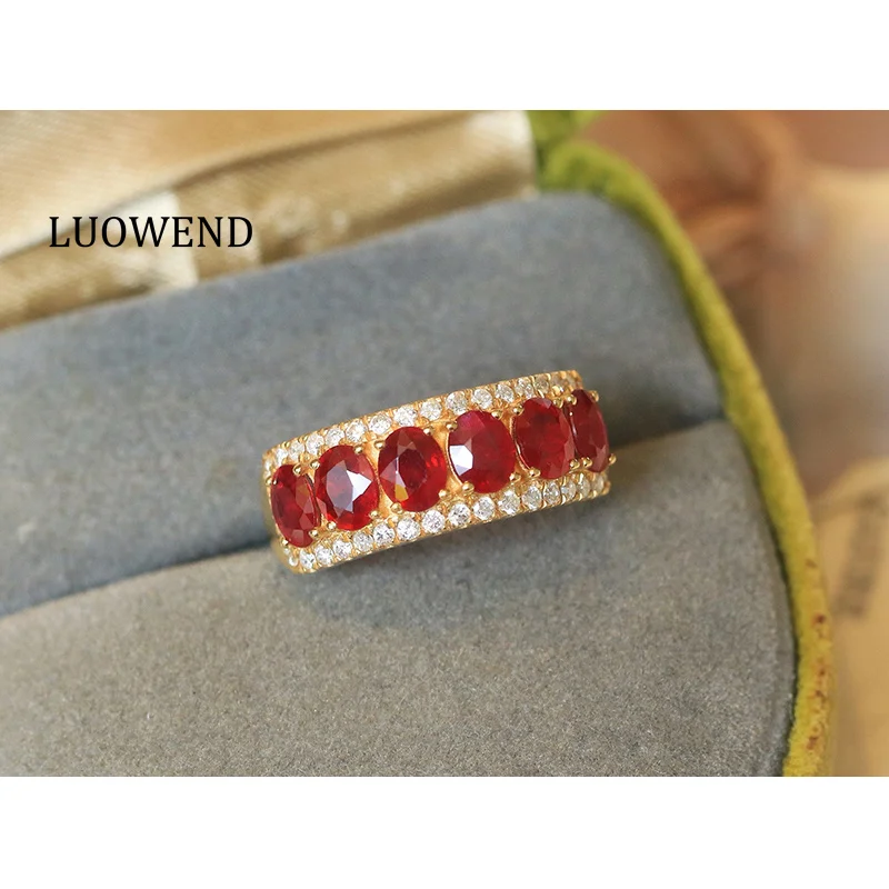 LUOWEND 100% кольца из желтого золота 18 карат, женские роскошные модные дизайнерские кольца с блестящими бриллиантами и натуральным рубином, ювелирные изделия для вечеринок с высоким драгоценным камнем
LUOWEND 100% кольца из желтого золота 18 карат, женские роскошные модные дизайнерские кольца с блестящими бриллиантами и натуральным рубином, ювелирные изделия для вечеринок с высоким драгоценным камнем