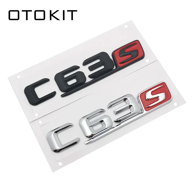 OTOKIT Chrome ABS C63s C43s Plastic Car Trunk Rear Letters Badge Emblem Emblems Decal Sticker for Mercedes Benz C Class C63S C43
OTOKIT Chrome ABS C63s C43s Plastic Car Trunk Rear Letters Badge Emblem Emblems Decal Sticker for Mercedes Benz C Class C63S C43