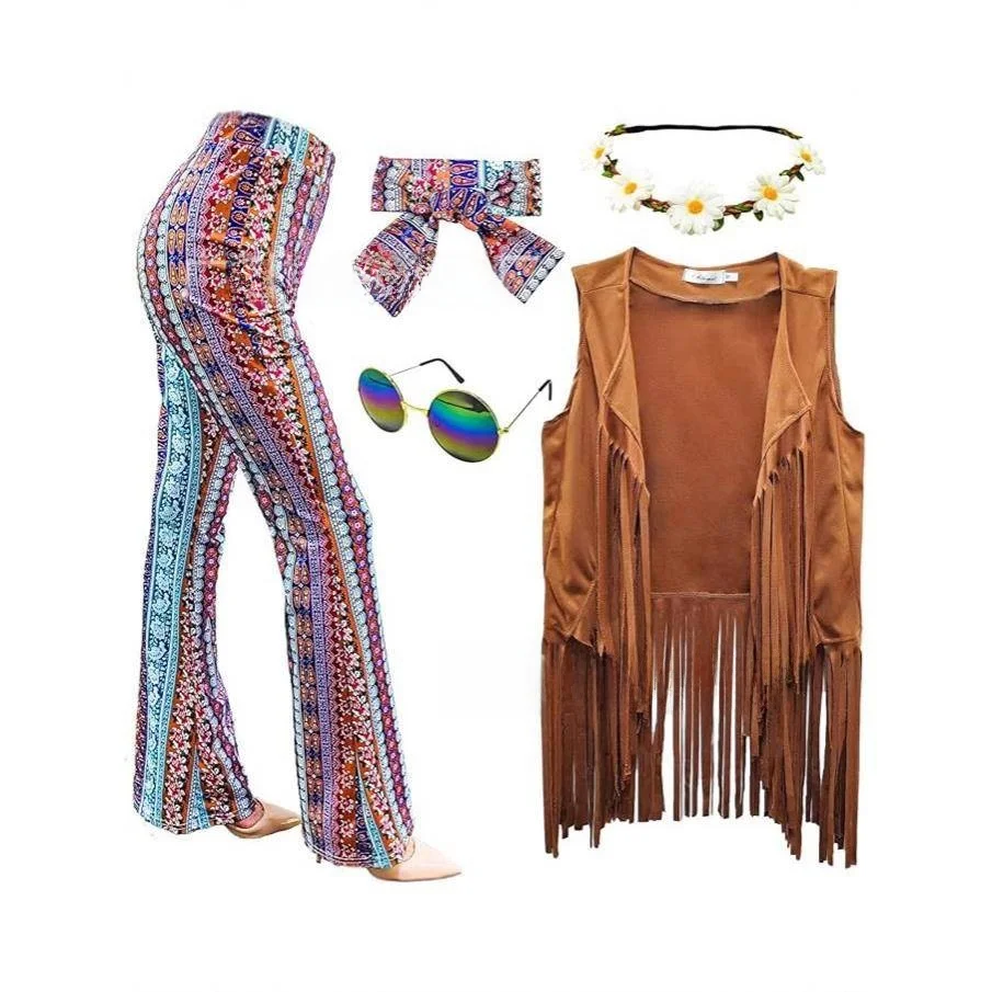 New Vintage Suede Women's Top Bohemian Tassel Set Personality Cross-Border Fashion Ethnic Women's Clothing Spring 2025
New Vintage Suede Women's Top Bohemian Tassel Set Personality Cross-Border Fashion Ethnic Women's Clothing Spring 2025