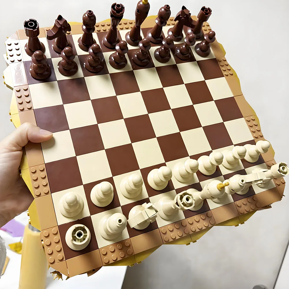 MOC шахматный набор, совместимый с высшим класом, строительные блоки, кирпичи, традиционные классические фигуры, шахматная доска, модель настольной игры, Рождественский подарок
MOC шахматный набор, совместимый с высшим класом, строительные блоки, кирпичи, традиционные классические фигуры, шахматная доска, модель настольной игры, Рождественский подарок
