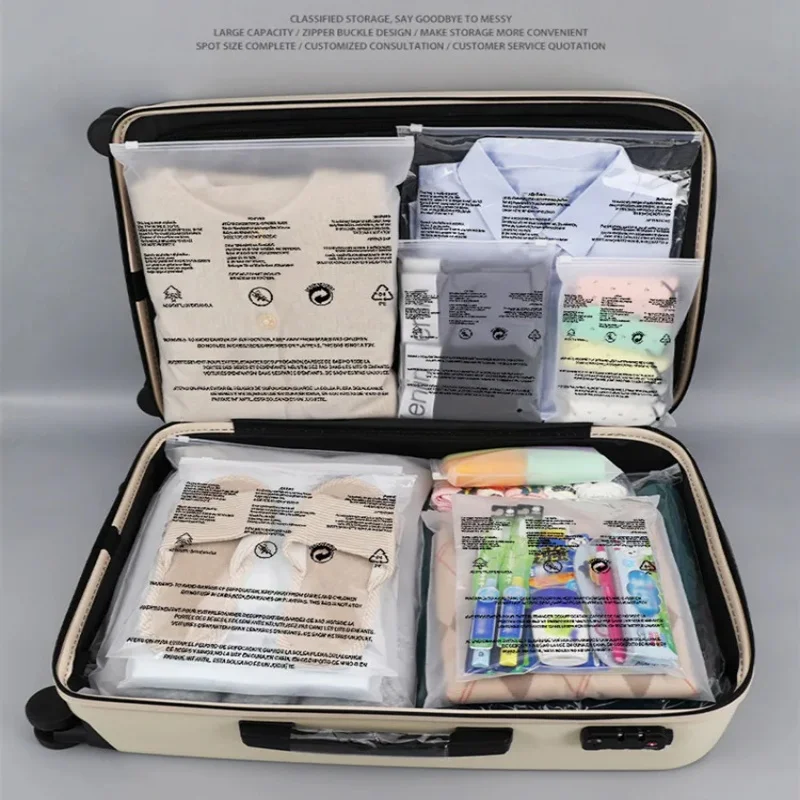 50PCS Garment ziplock Warning Clear/Frosted Bag DIY T-shirt Underwear Socks Toys Towel Travel Wash Supplies Packaging Pouches
50PCS Garment ziplock Warning Clear/Frosted Bag DIY T-shirt Underwear Socks Toys Towel Travel Wash Supplies Packaging Pouches