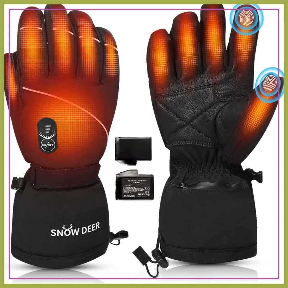 Heated Gloves for Men Women, Rechargeable Battery Ski Motorcycle Winter Gloves
Heated Gloves for Men Women, Rechargeable Battery Ski Motorcycle Winter Gloves