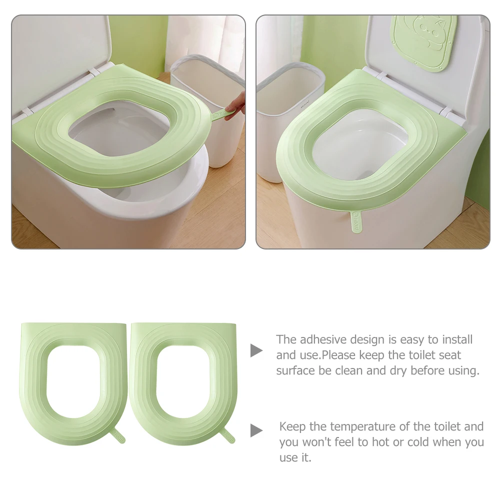 2 Pcs EVA Toilet Seat Cushion Soft Thick Washable Reusable Bathroom Pad Green Color Warm Feeling WaterproofHome Use
2 Pcs EVA Toilet Seat Cushion Soft Thick Washable Reusable Bathroom Pad Green Color Warm Feeling WaterproofHome Use
