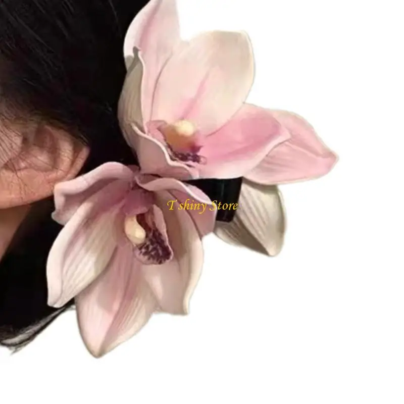 N58F Resin Alloy Orchids Flower Hair Claw Clip Great for Female and Girl Weddings Parties and Daily Wear All Matching
N58F Resin Alloy Orchids Flower Hair Claw Clip Great for Female and Girl Weddings Parties and Daily Wear All Matching
