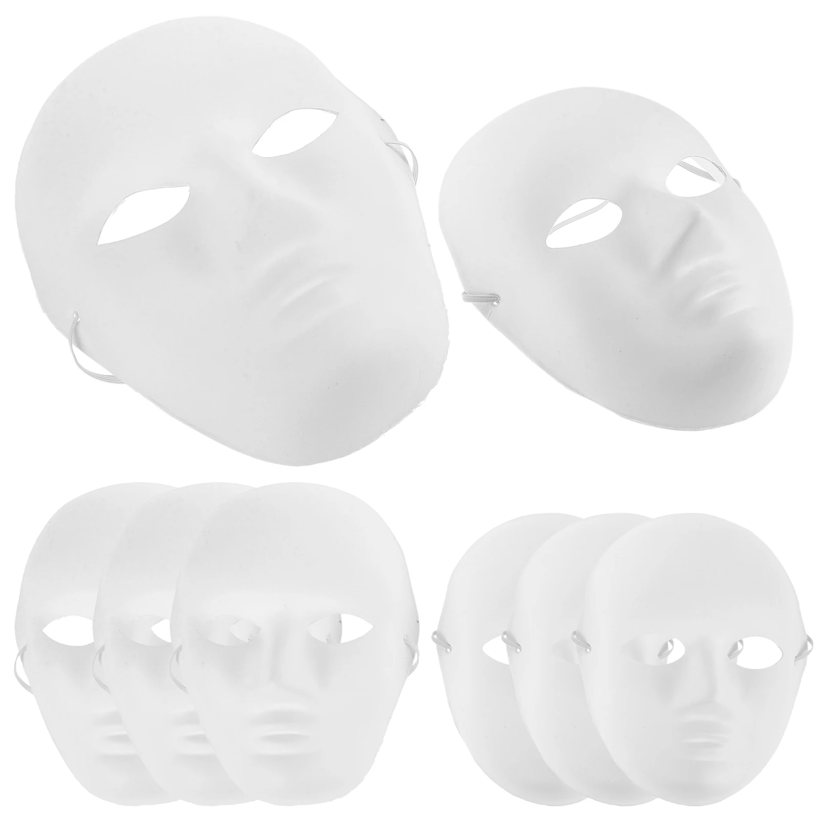 8 Pcs Hand Painted Masks Halloween Costume Party White Blank Masquerade DIY Scary Hair Accessories
8 Pcs Hand Painted Masks Halloween Costume Party White Blank Masquerade DIY Scary Hair Accessories