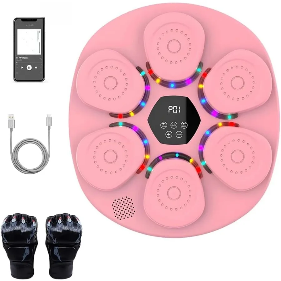 Wallmounted electronic LED boxing training equipment with Bluetooth music for adults and kids featuring 9 modes and 9 speeds id
Wallmounted electronic LED boxing training equipment with Bluetooth music for adults and kids featuring 9 modes and 9 speeds id