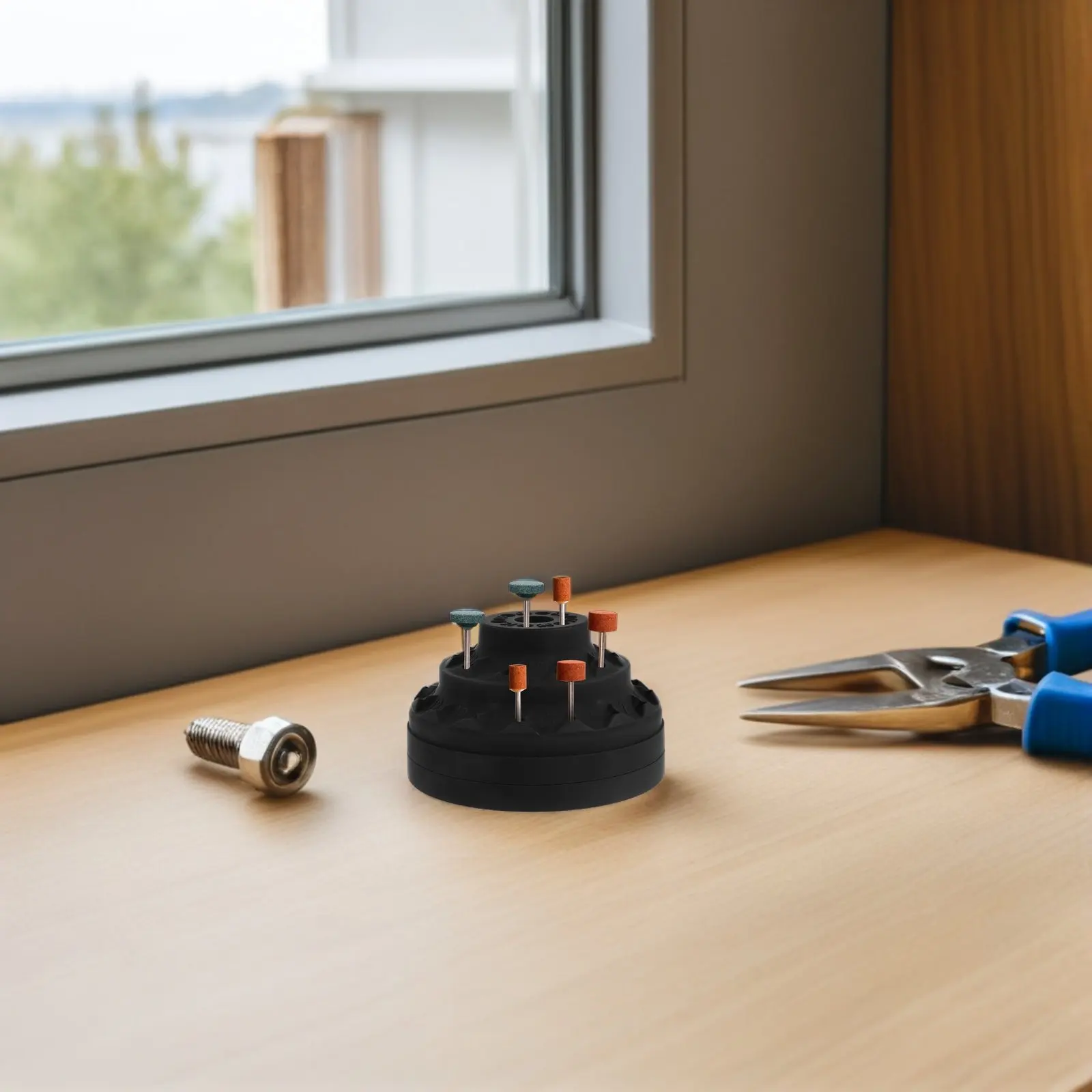 Вращающийся органайзер для хранения насадок для дрели, черный, компактный контейнер для насадок для маникюра, держатель для фрез, коробка для шлифовальных насадок
Вращающийся органайзер для хранения насадок для дрели, черный, компактный контейнер для насадок для маникюра, держатель для фрез, коробка для шлифовальных насадок