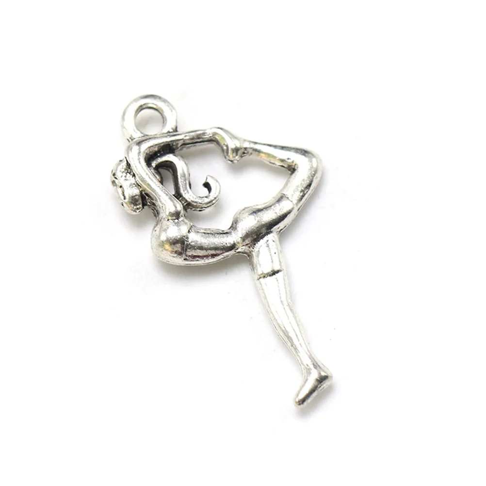 50 Pcs Female Gymnast Necklace Charm Pendant Woman Silver Jewelry Making Pendants
50 Pcs Female Gymnast Necklace Charm Pendant Woman Silver Jewelry Making Pendants