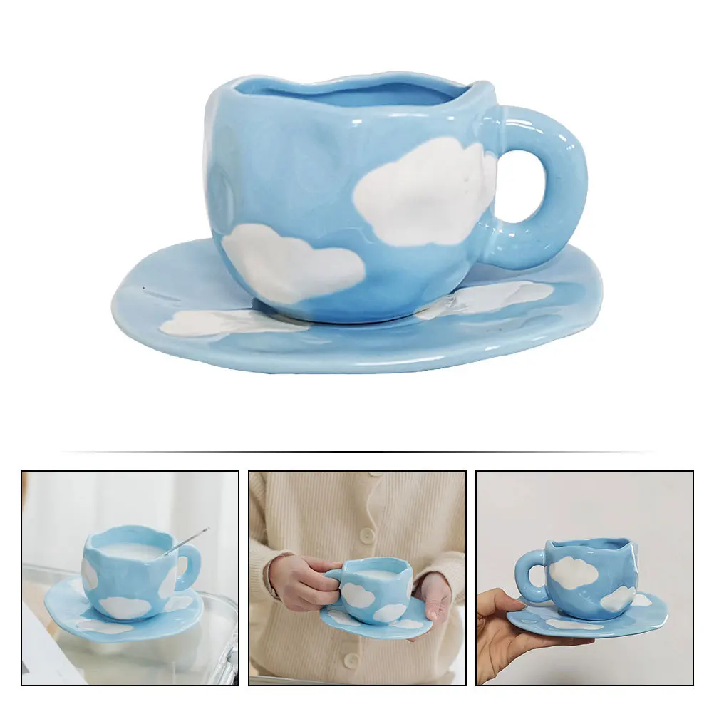 1Set Desktop Ceramic Mug Cloud Pattern Versatile Home Office Restaurant Dorm Easy Clean Beverage Cup Cloud Pattern Mug
1Set Desktop Ceramic Mug Cloud Pattern Versatile Home Office Restaurant Dorm Easy Clean Beverage Cup Cloud Pattern Mug