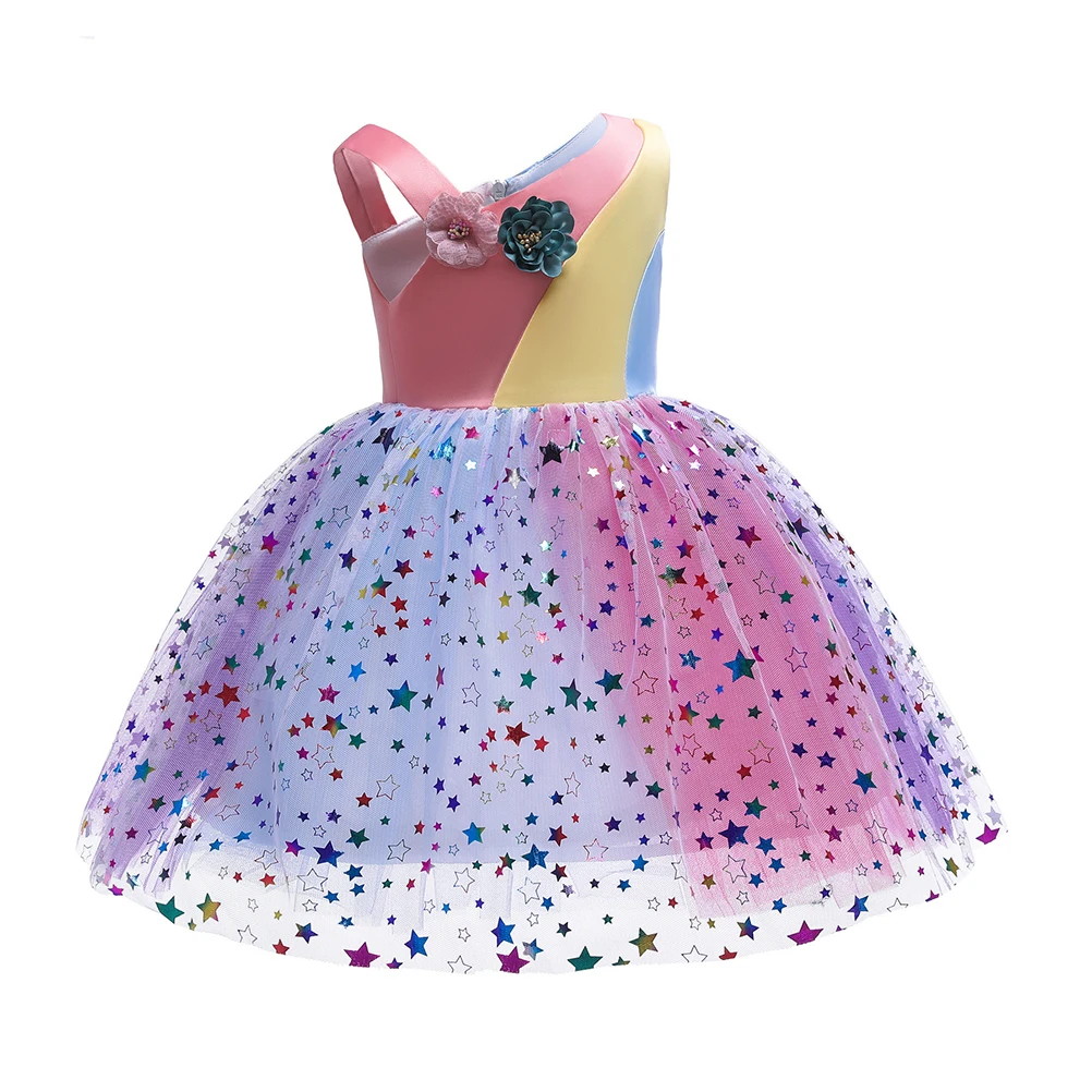 Rainbow Color-blocking Princess Skirt Multi-layer Tulle Kids Girl Dress Shiny Glitter Comfort Costumes Parties
Rainbow Color-blocking Princess Skirt Multi-layer Tulle Kids Girl Dress Shiny Glitter Comfort Costumes Parties