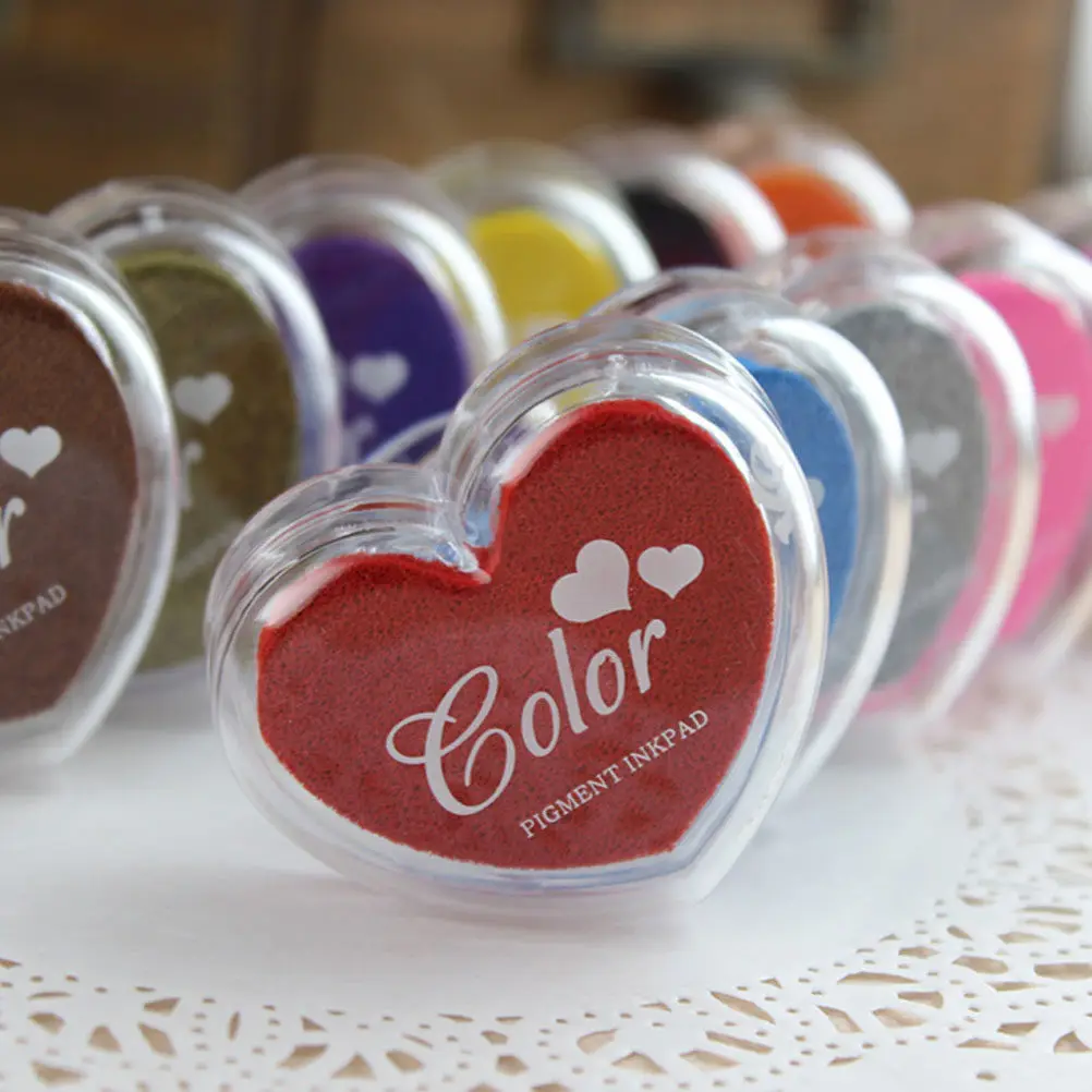 8Pcs Heart Ink Pads Premium Washable Ink for DIY Fabric Wood Paper Craft Bright Colors Portable Stamp Supply for Kids Art
8Pcs Heart Ink Pads Premium Washable Ink for DIY Fabric Wood Paper Craft Bright Colors Portable Stamp Supply for Kids Art