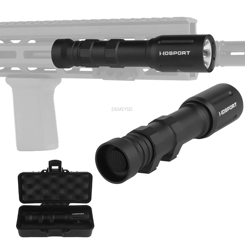 Tactical Flashlight Scout Light Rifle Hunting LED Flashlight Outdoor Shooting Paintball Airsoft Gun Light with Protective Box
Tactical Flashlight Scout Light Rifle Hunting LED Flashlight Outdoor Shooting Paintball Airsoft Gun Light with Protective Box