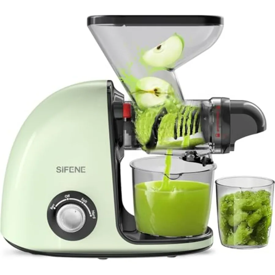 Cold Press Juicer Machine 2nd Gen Whole Fruit Slow Masticating Juicer with Dual Mouth for Celery Ginger High Yield Juice Extrac
Cold Press Juicer Machine 2nd Gen Whole Fruit Slow Masticating Juicer with Dual Mouth for Celery Ginger High Yield Juice Extrac
