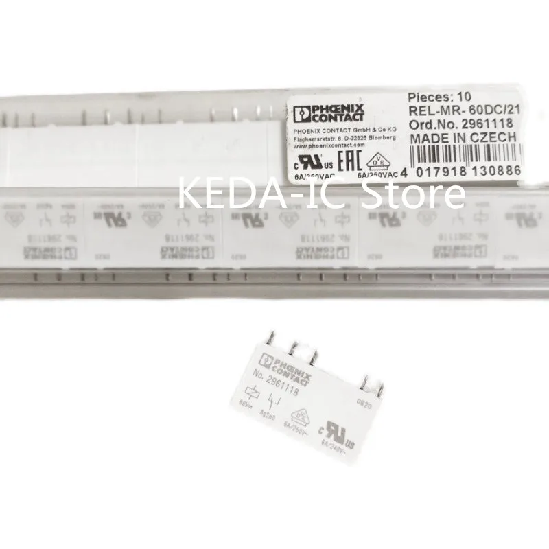 1-50 шт./лот №2961118 2961118 60VDC 6A DIP5 Новый оригинал
1-50 шт./лот №2961118 2961118 60VDC 6A DIP5 Новый оригинал