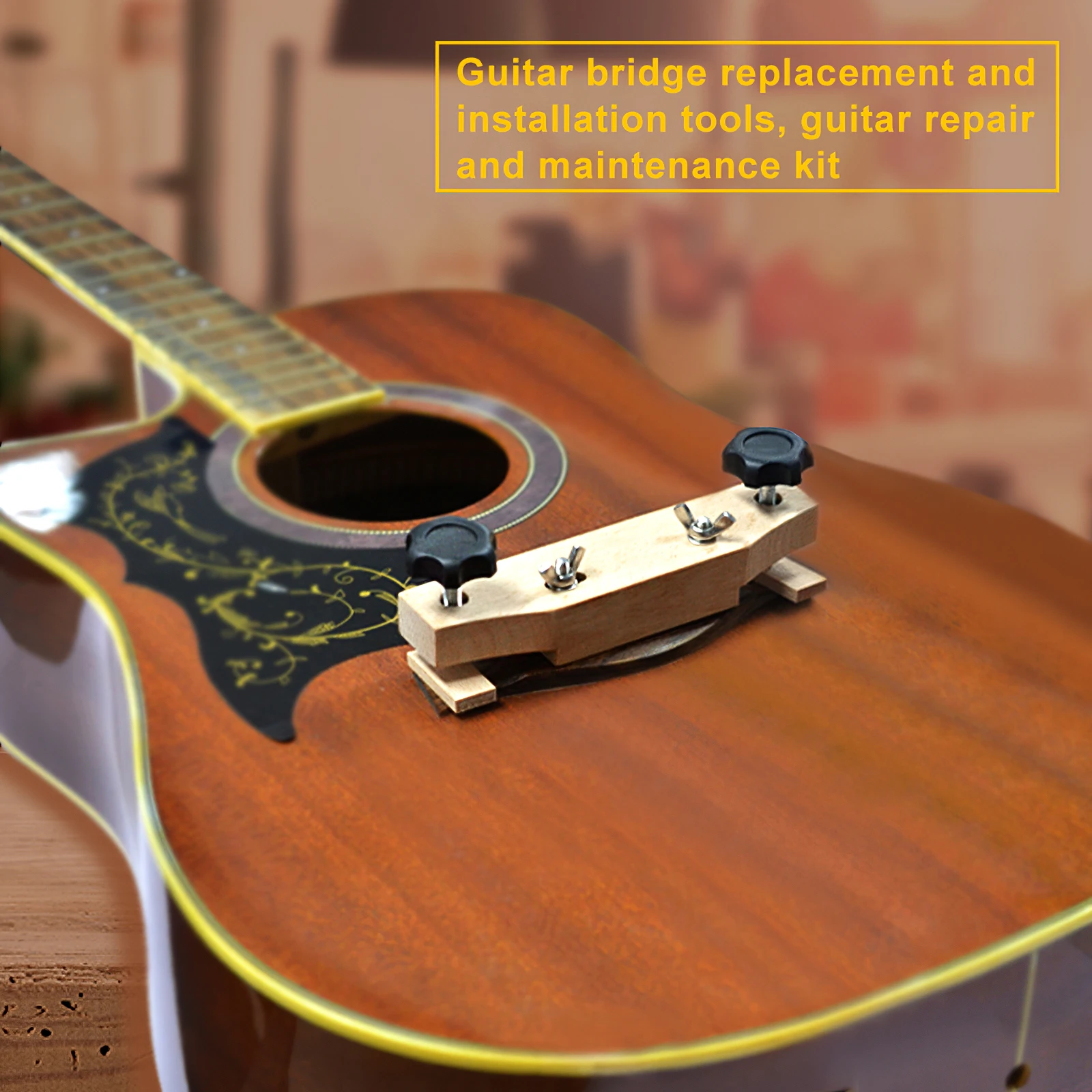 Maple Guitar Clamp Original Sound /Classical Guitar Tools Easy Installation And Operation Guitar Bridge Repair Tool
Maple Guitar Clamp Original Sound /Classical Guitar Tools Easy Installation And Operation Guitar Bridge Repair Tool