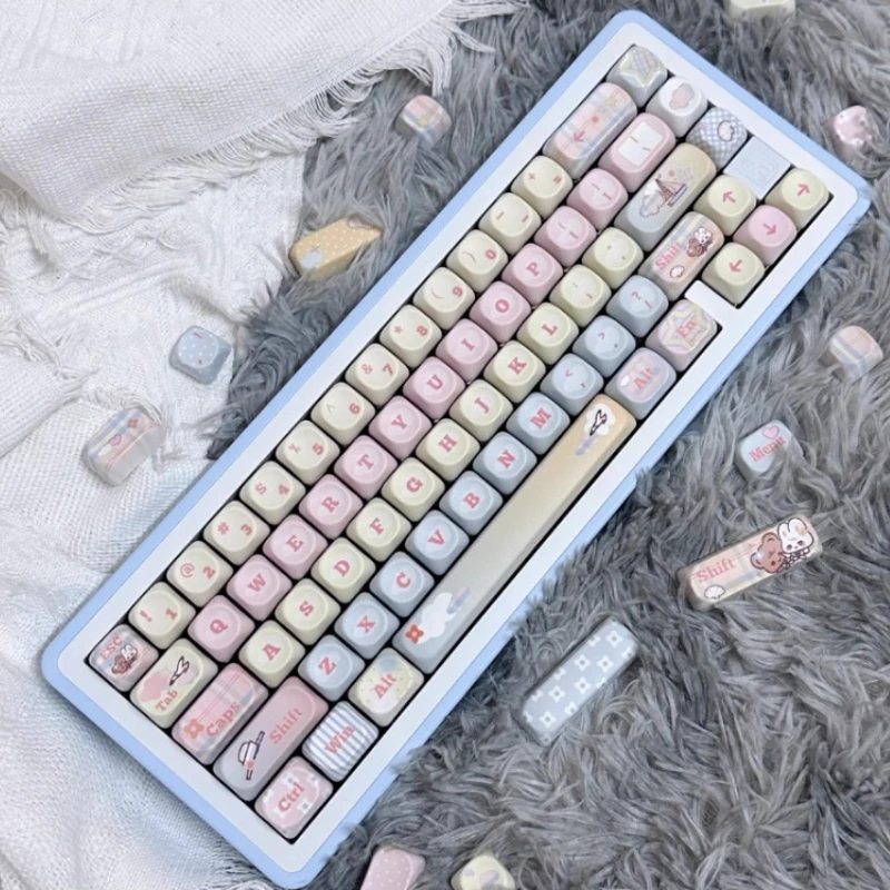 Набор кастомных PBT-кейкапов с мультяшной тематикой, профиль MOA, сублимационная печать, милые колпачки для механической клавиатуры, аксессуары, подарок
Набор кастомных PBT-кейкапов с мультяшной тематикой, профиль MOA, сублимационная печать, милые колпачки для механической клавиатуры, аксессуары, подарок