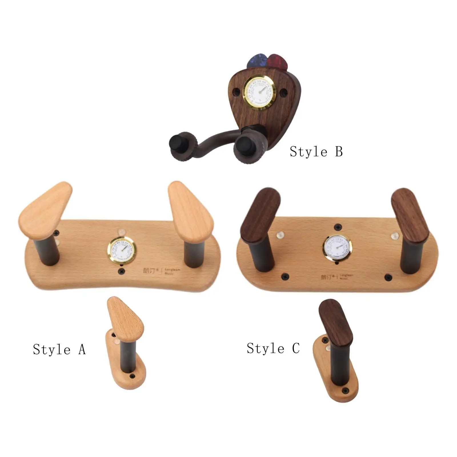 Wall Mounted Guitar Holder Hook Wood Base Stand with Hygrometer Flexible Ukulele Bass Holder Hook for Guitar Player Gift Bass
Wall Mounted Guitar Holder Hook Wood Base Stand with Hygrometer Flexible Ukulele Bass Holder Hook for Guitar Player Gift Bass