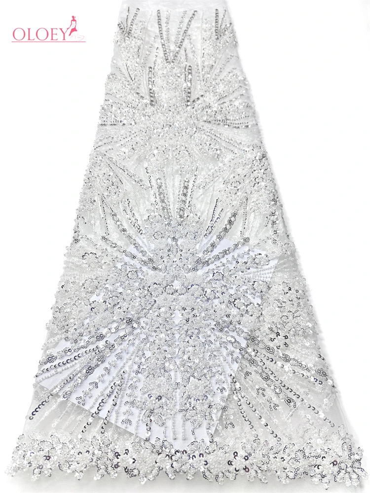 OLOEY African Handmade Sequins Net Pearls Lace Fabric French Heavy Beaded Tulle Lace Fabric For Bridal Party Dress Material
OLOEY African Handmade Sequins Net Pearls Lace Fabric French Heavy Beaded Tulle Lace Fabric For Bridal Party Dress Material