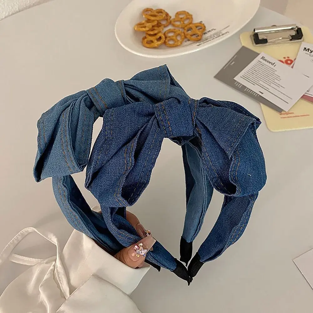 Hair Accessories French Bow Hairband 2024 New Face Washing Denim Temperament Hair Headband Hair Hoop Women
Hair Accessories French Bow Hairband 2024 New Face Washing Denim Temperament Hair Headband Hair Hoop Women