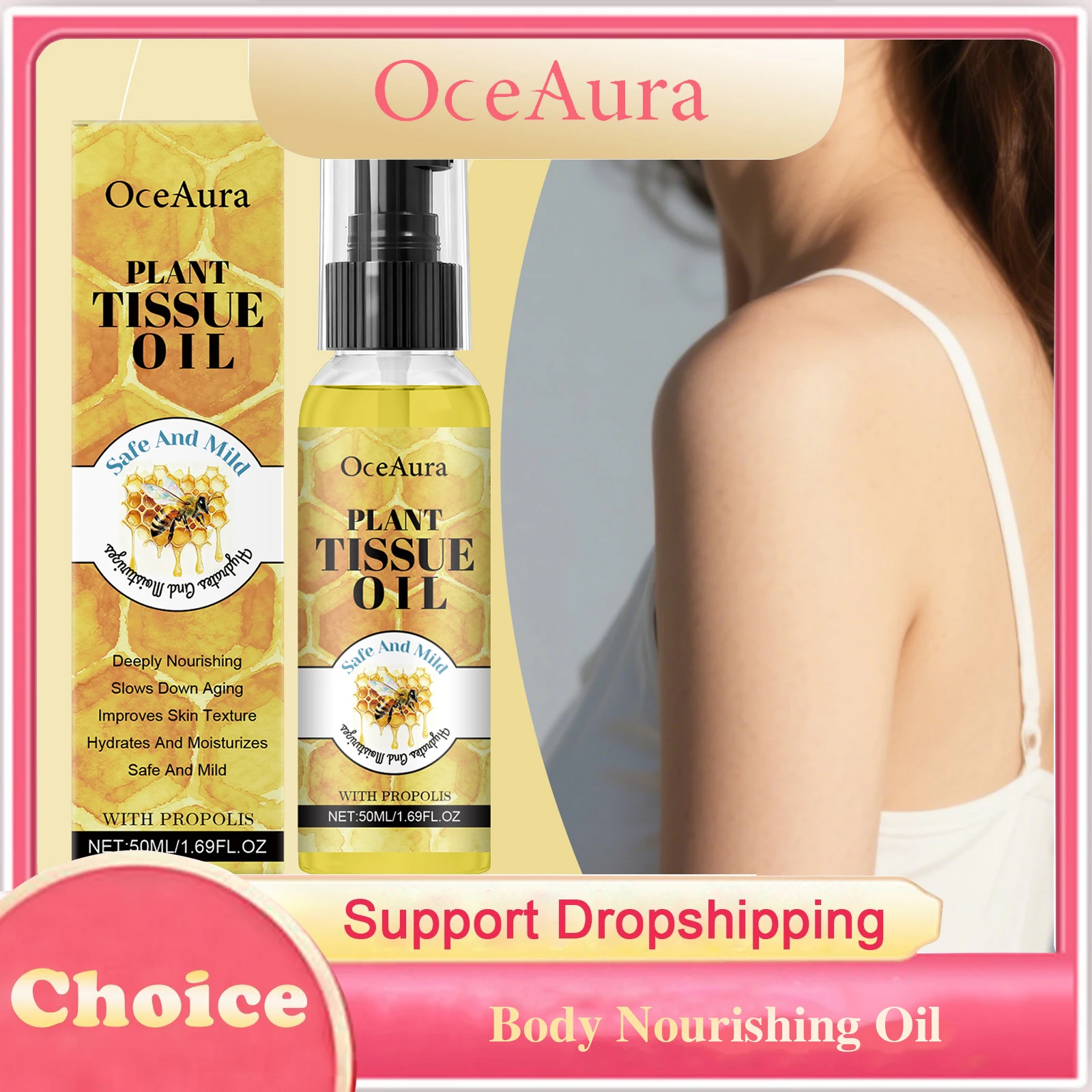 Honey Moisturizing Body Oil Repair Damaged Skin Brightening Enhances Skin Radiance Anti Drying Smoothing Soft Hydrating Body Oil
Honey Moisturizing Body Oil Repair Damaged Skin Brightening Enhances Skin Radiance Anti Drying Smoothing Soft Hydrating Body Oil