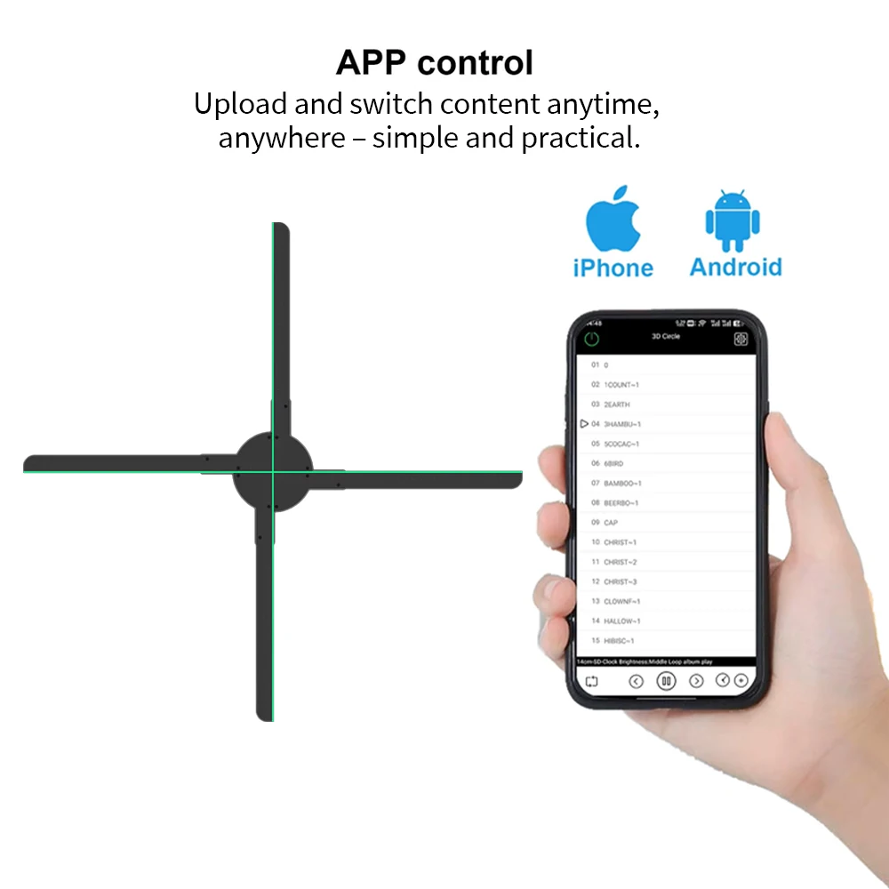 3D-голограммный проектор с высоким разрешением, быстрая доставка, портативный для внутренней и наружной рекламы, голограммный вентилятор
3D-голограммный проектор с высоким разрешением, быстрая доставка, портативный для внутренней и наружной рекламы, голограммный вентилятор