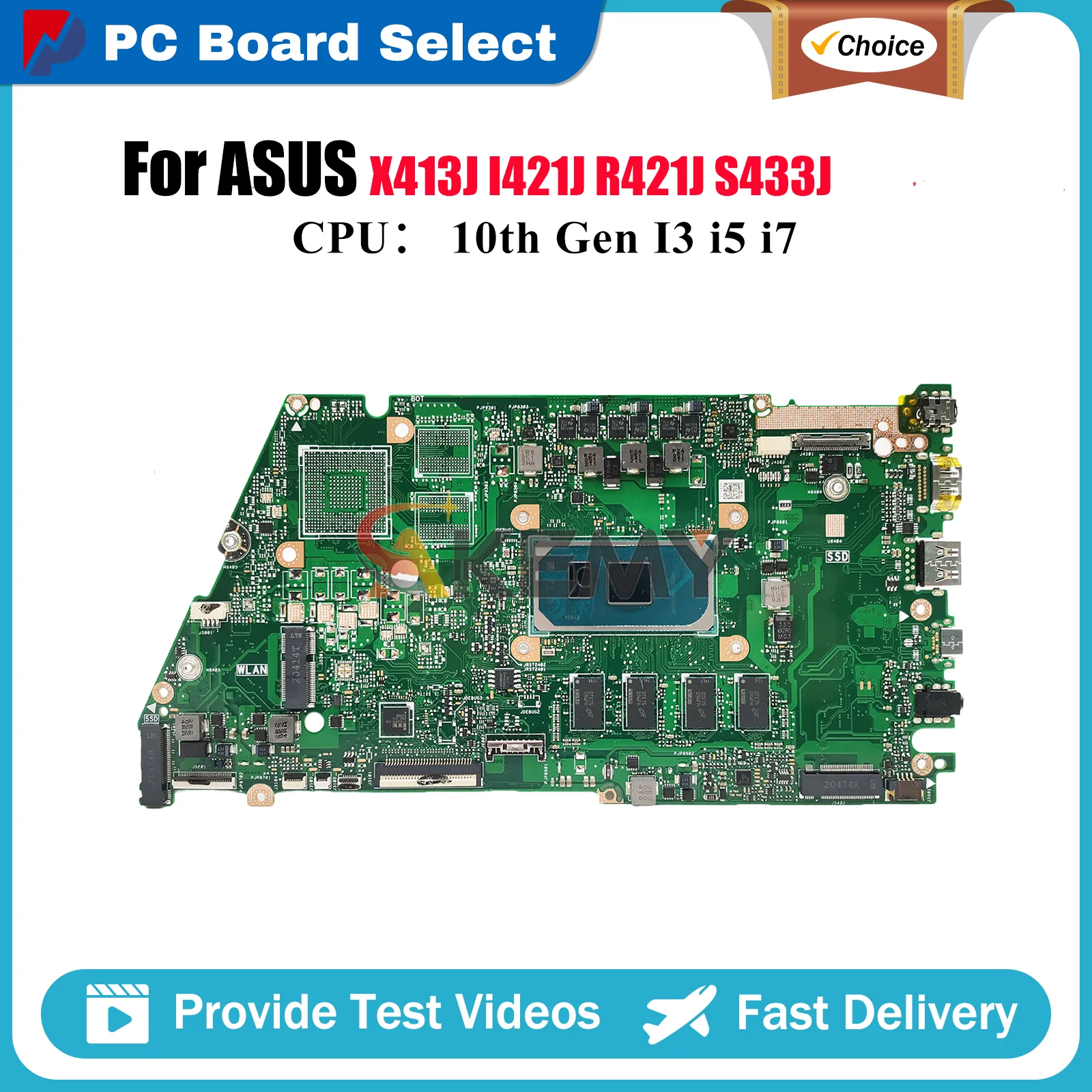 X421JA Материнская плата для ноутбука ASUS X421JQ S433J X421J R421J I421J X421JAY X421JF V4050J X421JP X413J Материнская плата 10-го поколения I3 i5 i7
X421JA Материнская плата для ноутбука ASUS X421JQ S433J X421J R421J I421J X421JAY X421JF V4050J X421JP X413J Материнская плата 10-го поколения I3 i5 i7