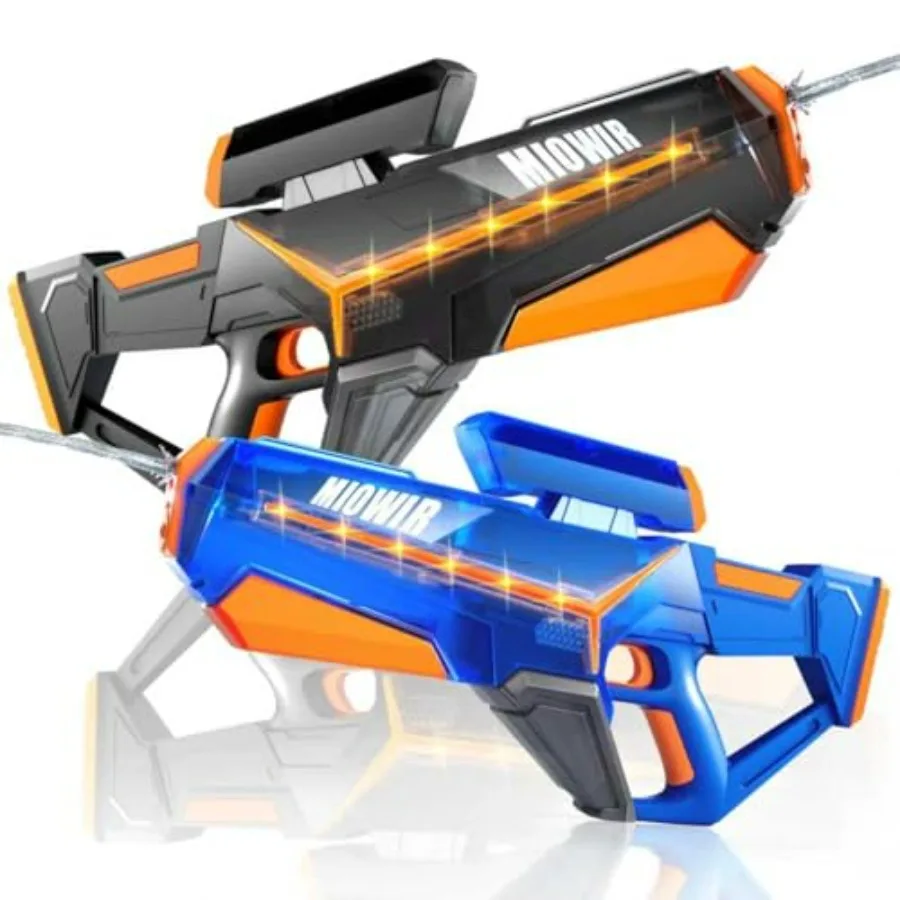 Outdoor electric water guns for adults and kids: black+blue ABS plastic, long-range automatic squirt blasters with large capaci
Outdoor electric water guns for adults and kids: black+blue ABS plastic, long-range automatic squirt blasters with large capaci